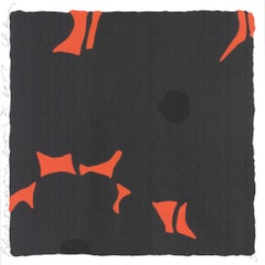 Donald Sultan-Black Poppies-24" x 24"-Serigraph-2007-Contemporary-Black