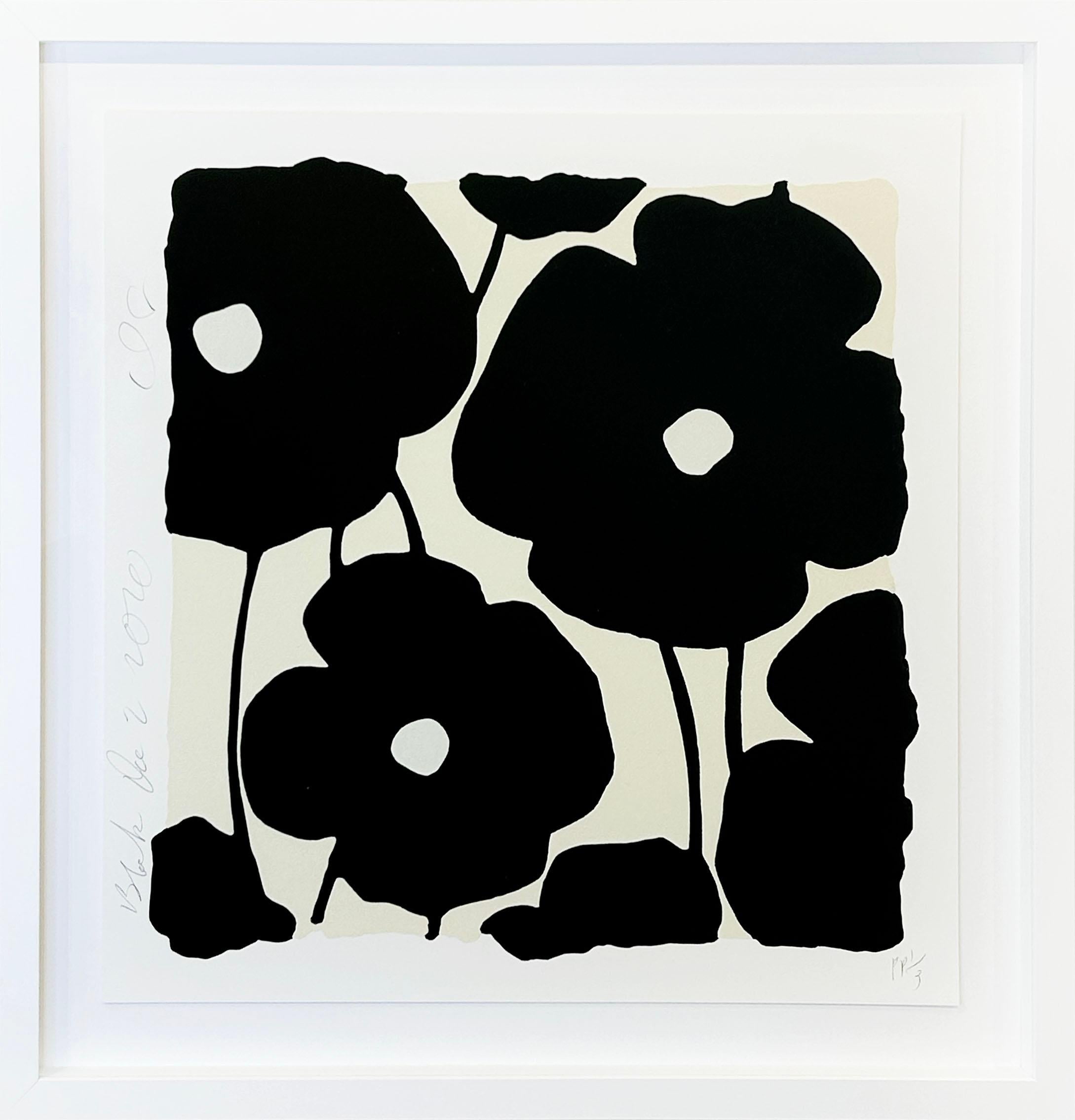 Donald Sultan "Blacks, Dec. 2, 2020" Floral