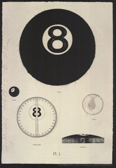 Eight Ball Offset Print by Donald Sultan, Contemporary, 1998, Unframed