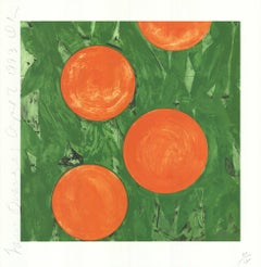 Donald Sultan 'Four Oranges' 1993- Serigraph- Signed