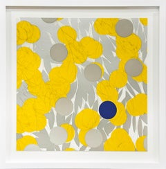 Donald Sultan "Mimosa with Blue, April 24, 2024" Floral