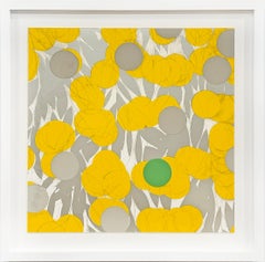 Donald Sultan "Mimosa with Green, April 24, 2024" Floral