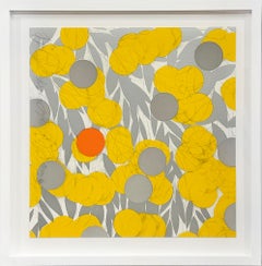 Donald Sultan "Mimosa à l'orange, 24 avril 2024" Floral