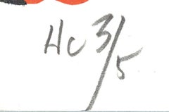 Donald Sultan-Amapolas rojas I-FIRMADO A MANO