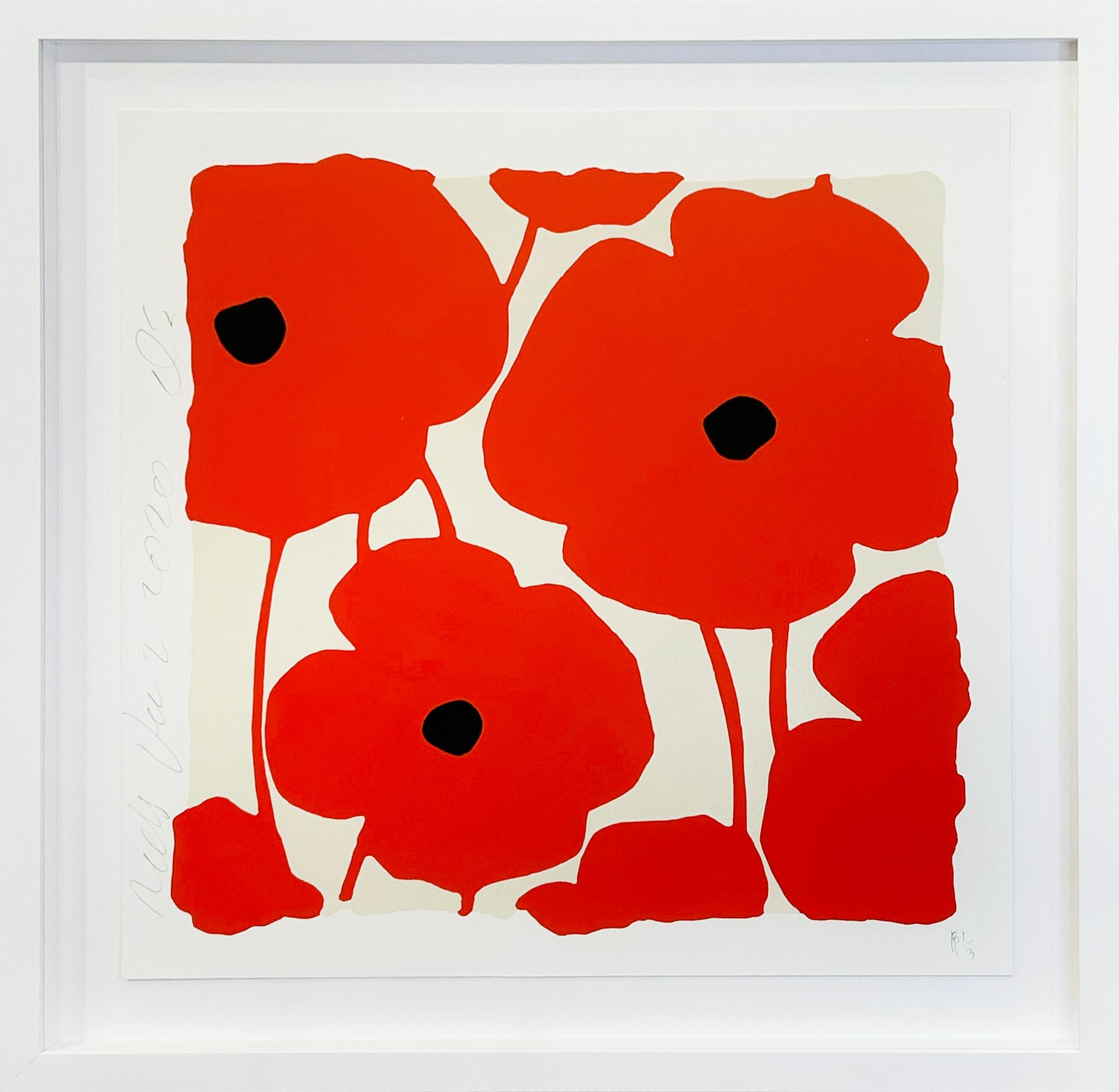 Donald Sultan "Reds, Dec. 2, 2020" Floral