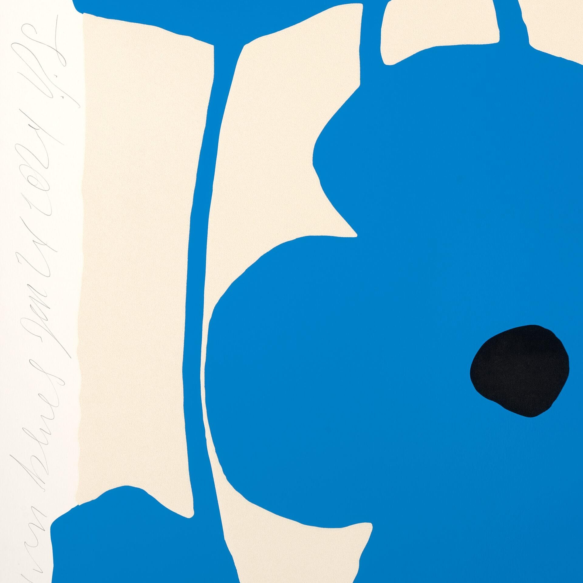 Donald Sultan 'Seven Blues Jan. 24, 2024' - Limited Edition Silkscreen For Sale 1