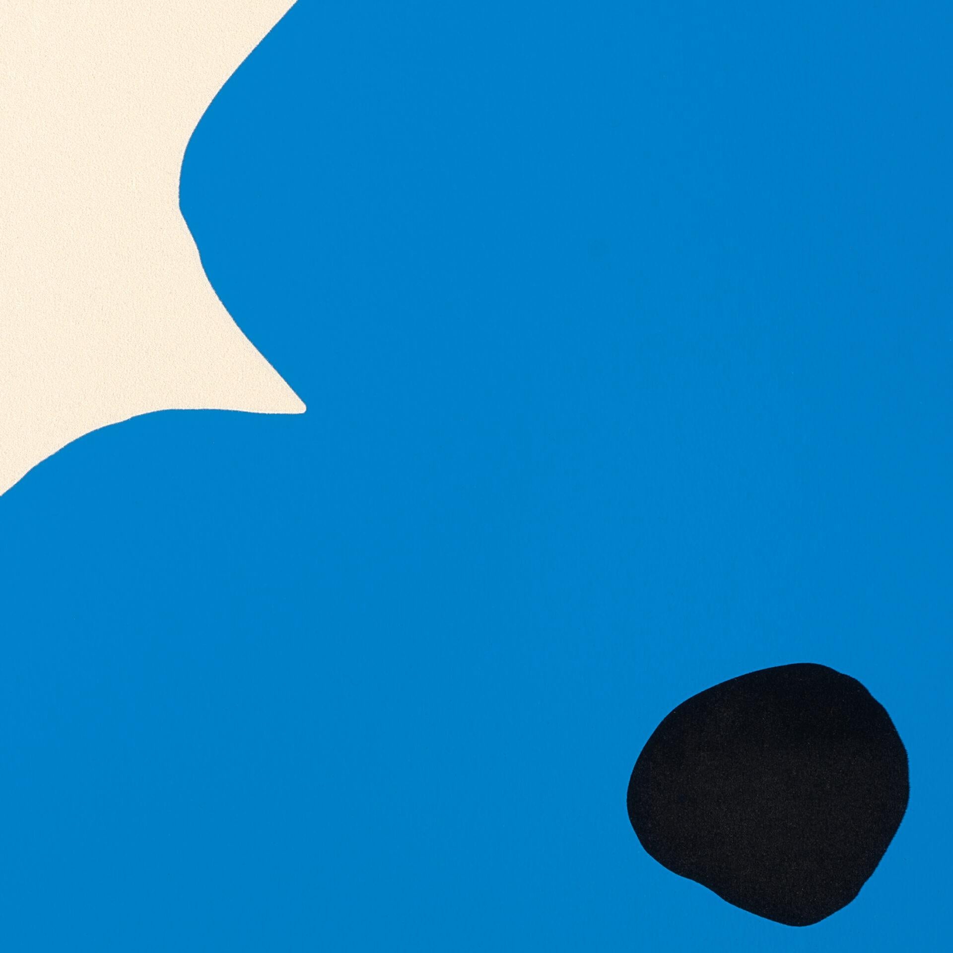 Donald Sultan 'Seven Blues Jan. 24, 2024' - Limited Edition Silkscreen For Sale 2