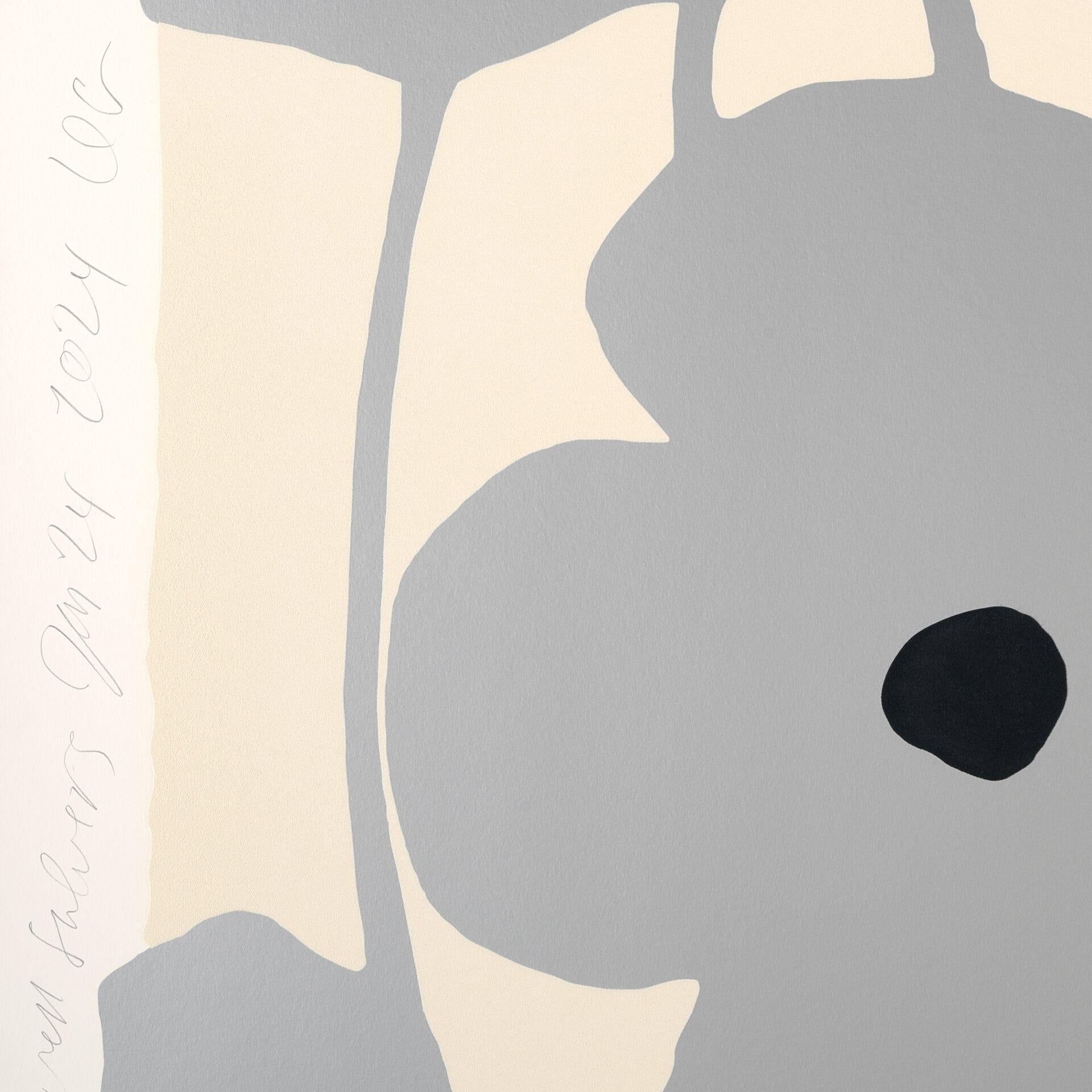 Donald Sultan 'Seven Silvers Jan. 24, 2024' - Limited Edition Silkscreen For Sale 1