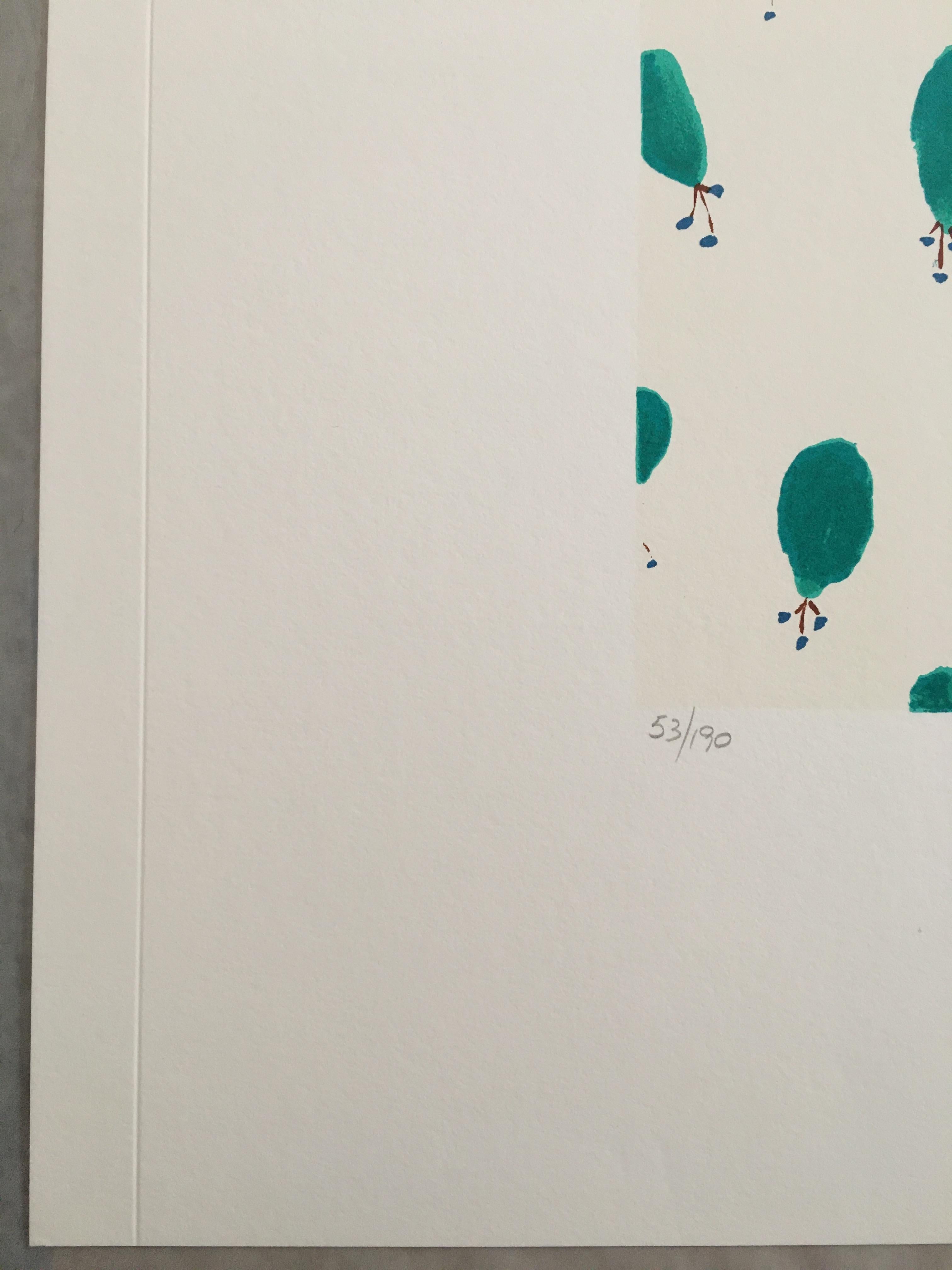 Donald Sultan, dalla serie Wallflowers, stampa firmata in edizione limitata in vendita 2