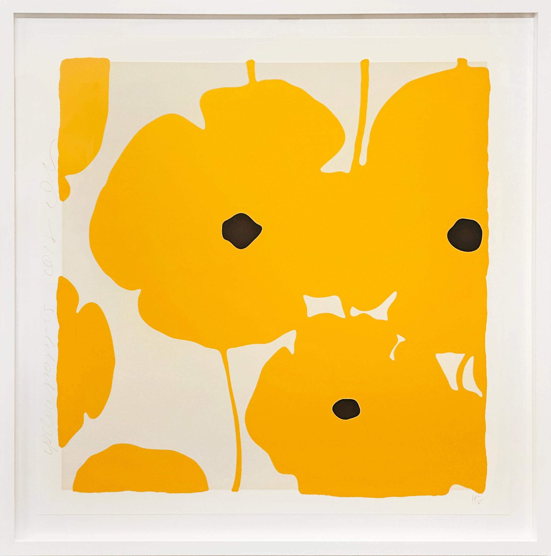 Donald Sultan "Yellow Poppies" Floral