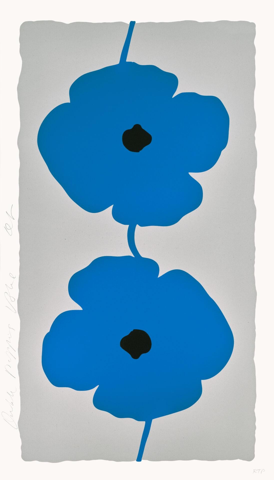 Double Poppies Blue