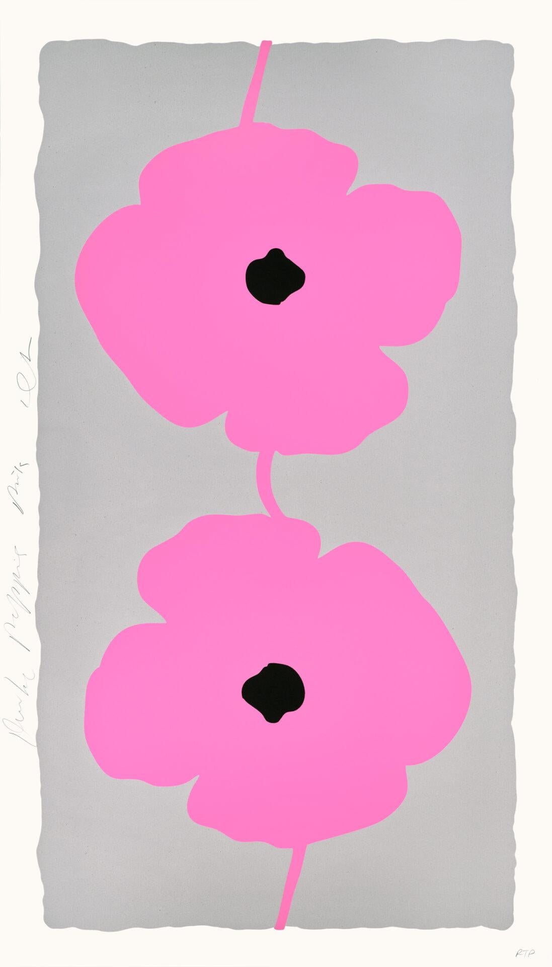 Double Poppies Pink - Print de Donald Sultan