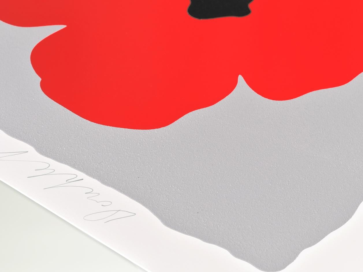 Double Poppies Red - Print by Donald Sultan