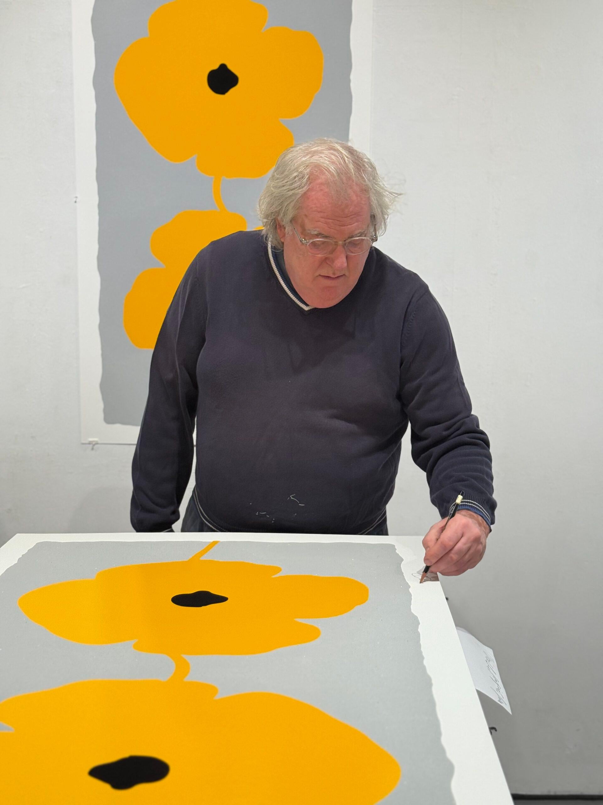 Papaveri doppi gialli - Abstract Print Giallo di Donald Sultan