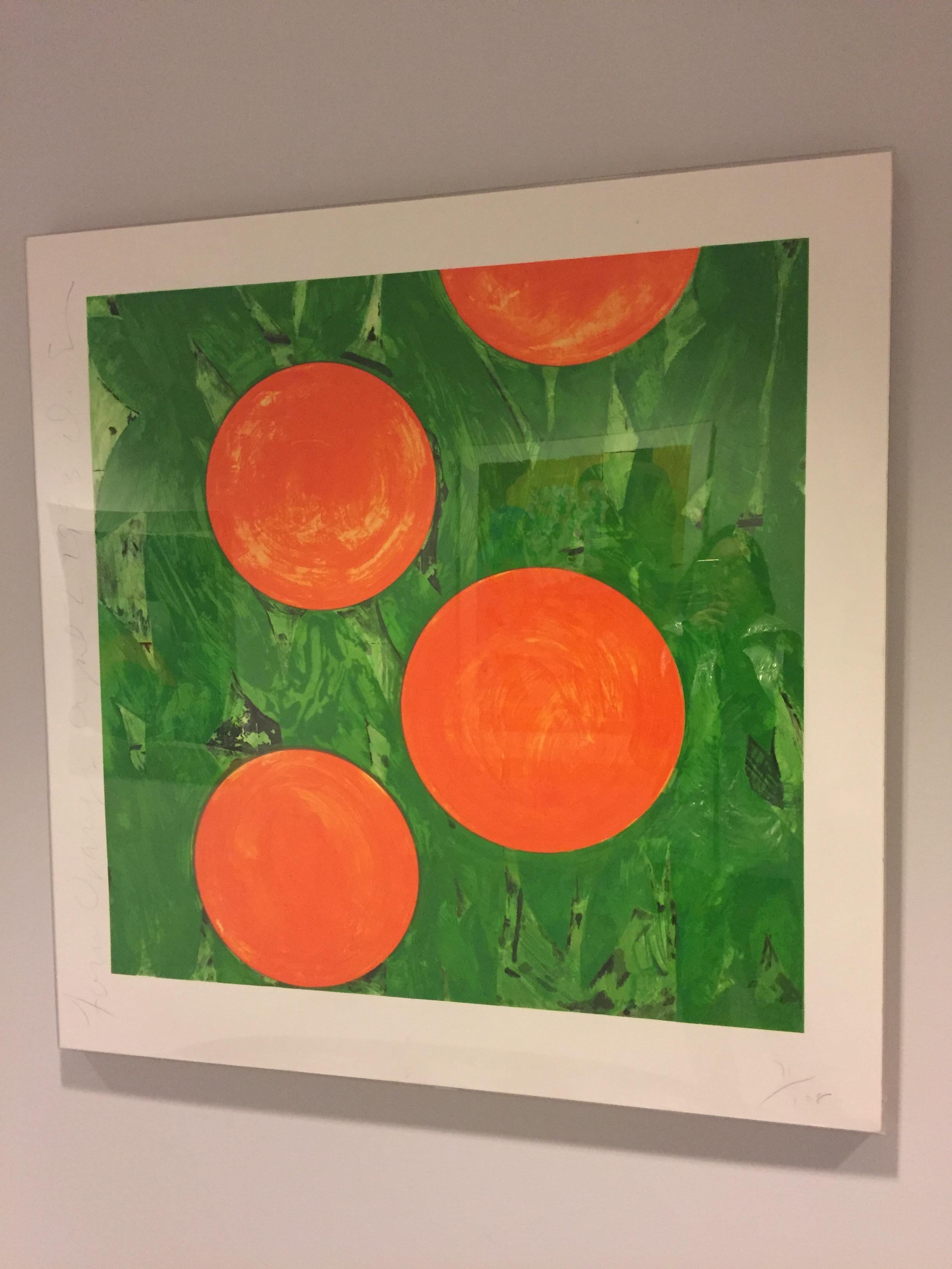 Vier Orangen – Print von Donald Sultan