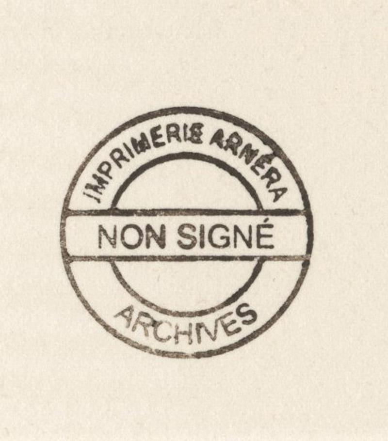 Iris francés I
xilografía reductora en color, 1982
Sin signo
Verso estampado 