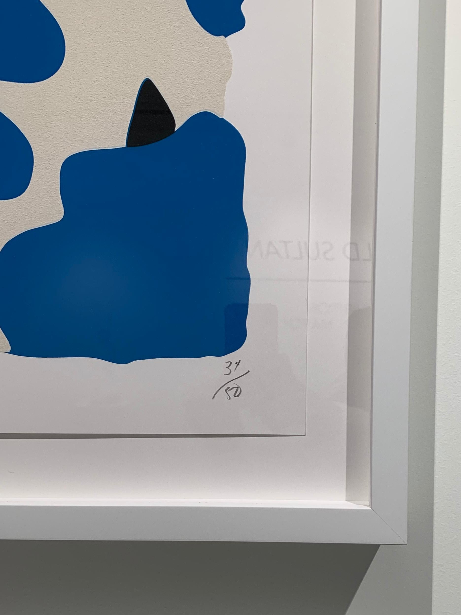 Donald Sultan (geboren 1951)
Laternenblumen (Blau und Weiß), 2017
Farbsiebdruck mit überdruckter Beflockung auf Rising, 2-lagigem Museumskarton
32 x 32 Zoll.
Ausgabe 34 von 50
Signiert vom Künstler
Gerahmt in weißem Galerierahmen und Glas

