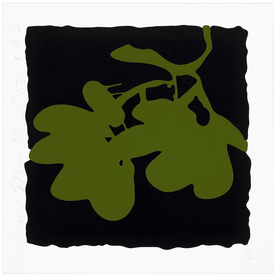 Lantern Flowers, May 10, 2012 - Olive - Print by Donald Sultan
