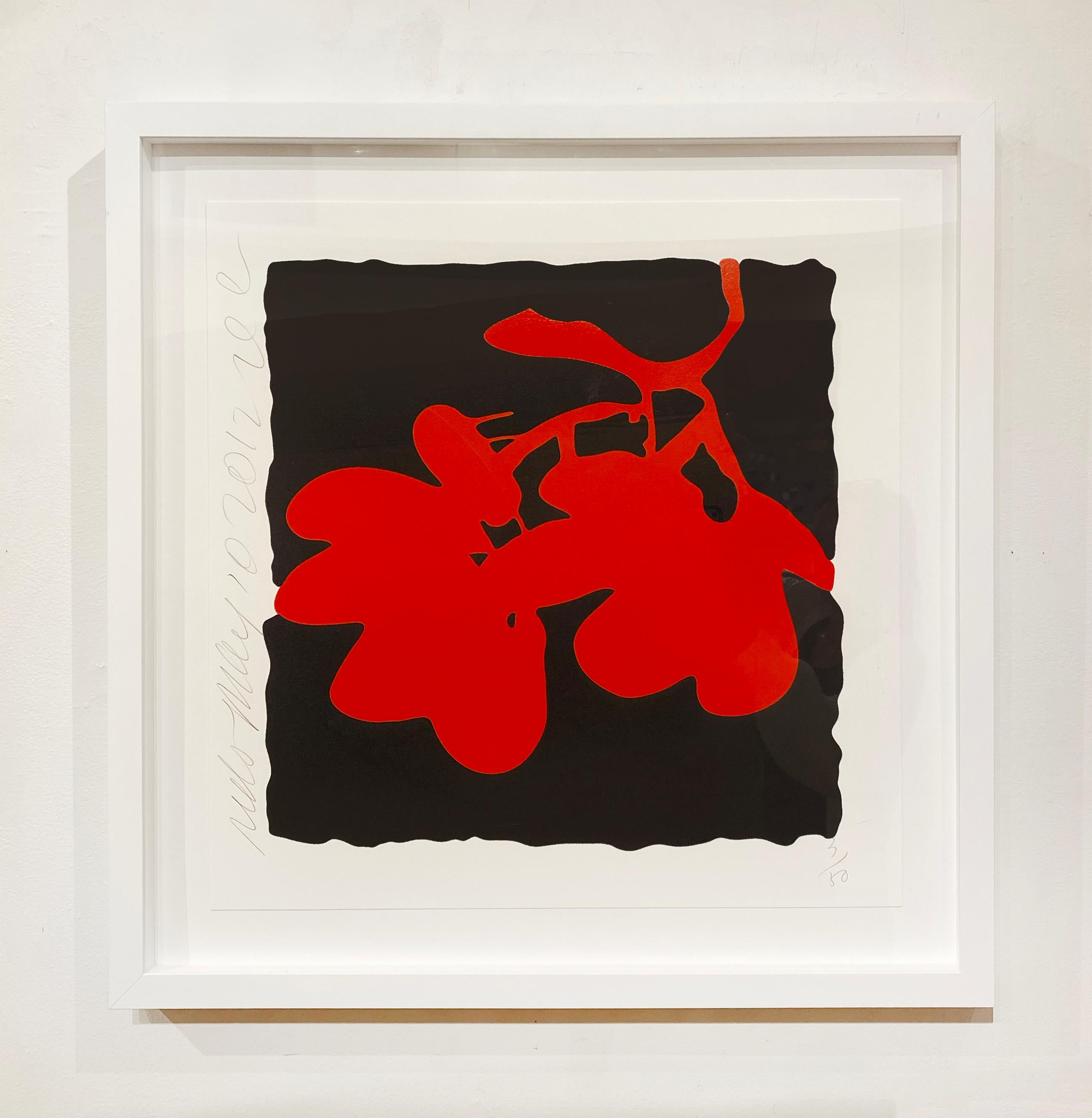 Laternenblumen, 10. Mai 2012 – Rot (Zeitgenössisch), Print, von Donald Sultan