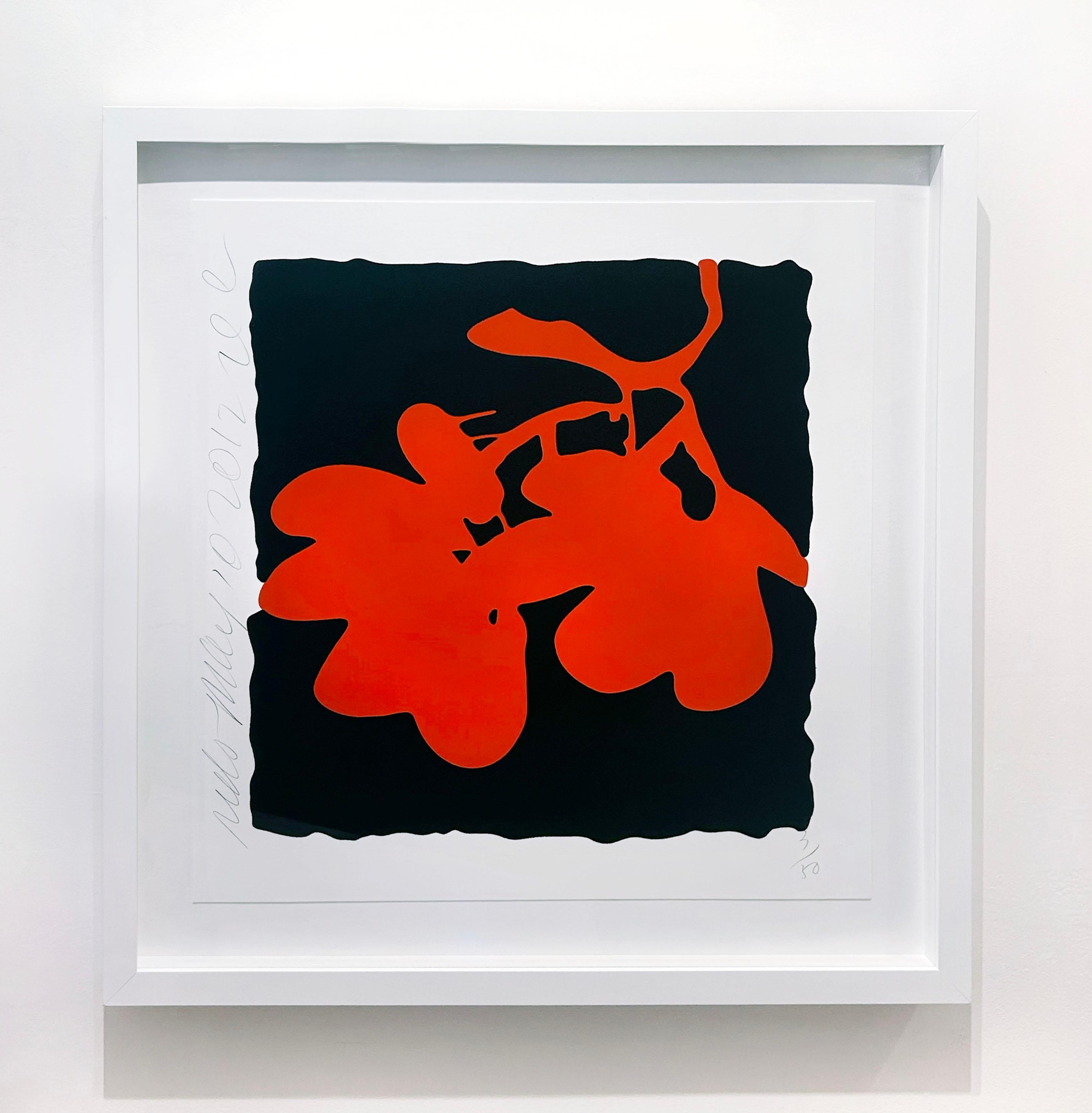 Fiori di lanterna, 10 maggio 2012 - Rosso - Print Contemporaneo di Donald Sultan
