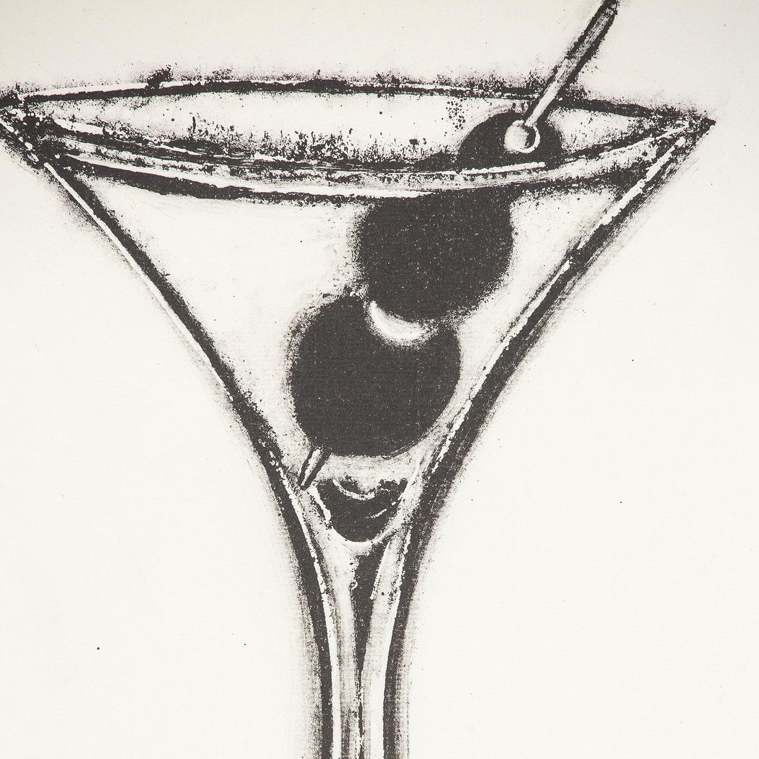 Martini - Contemporary Print by Donald Sultan