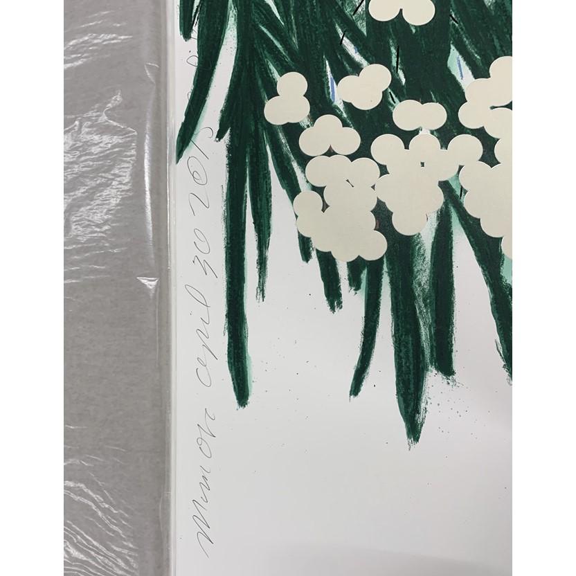 Mimosa, April 30 - Contemporary, 21st Century, Silkscreen, Mimosa, Flower, White 4