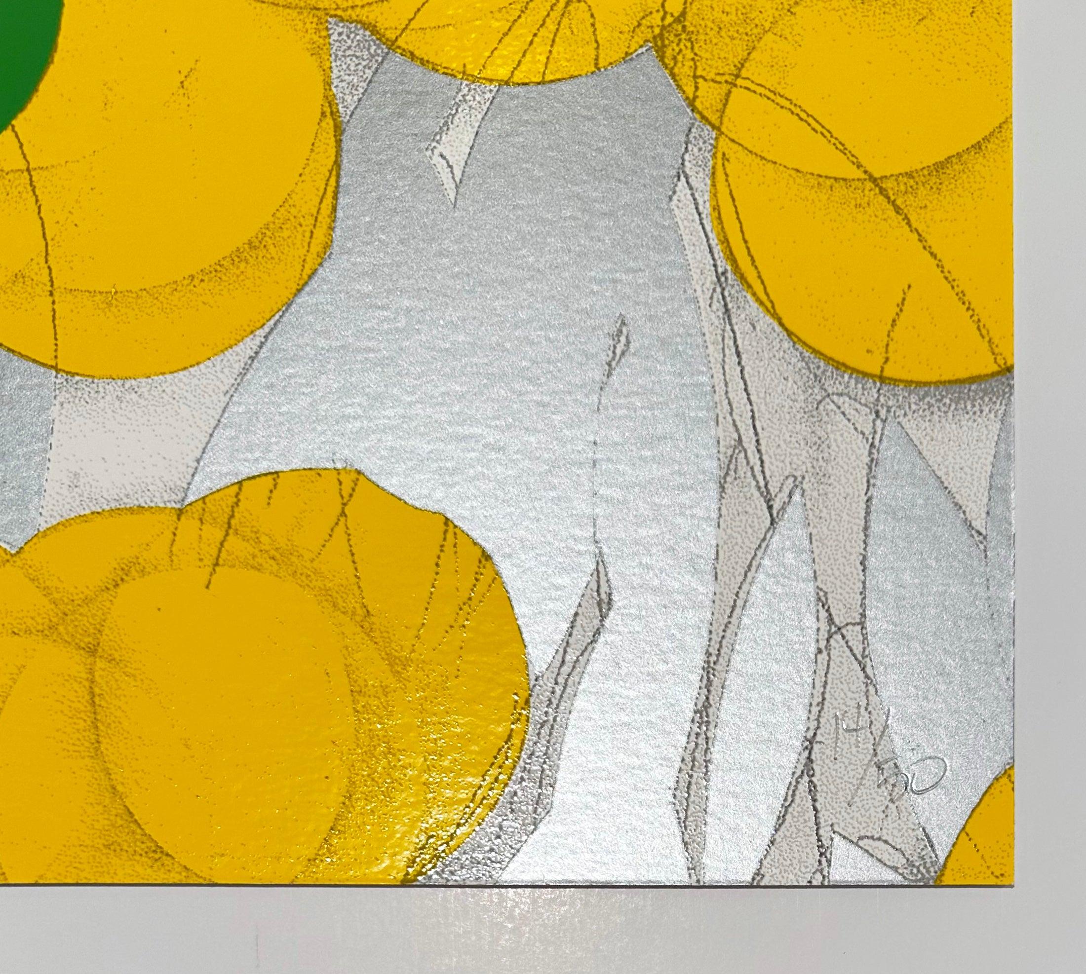 Mimosa con Verde, 24 de abril de 2024 - Still-Life Print Amarillo de Donald Sultan
