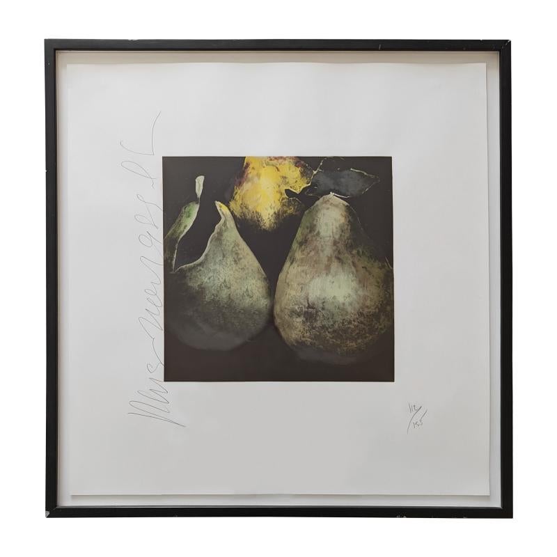 Donald Sultan Still-Life Print - Pears from Fruits and Flowers III