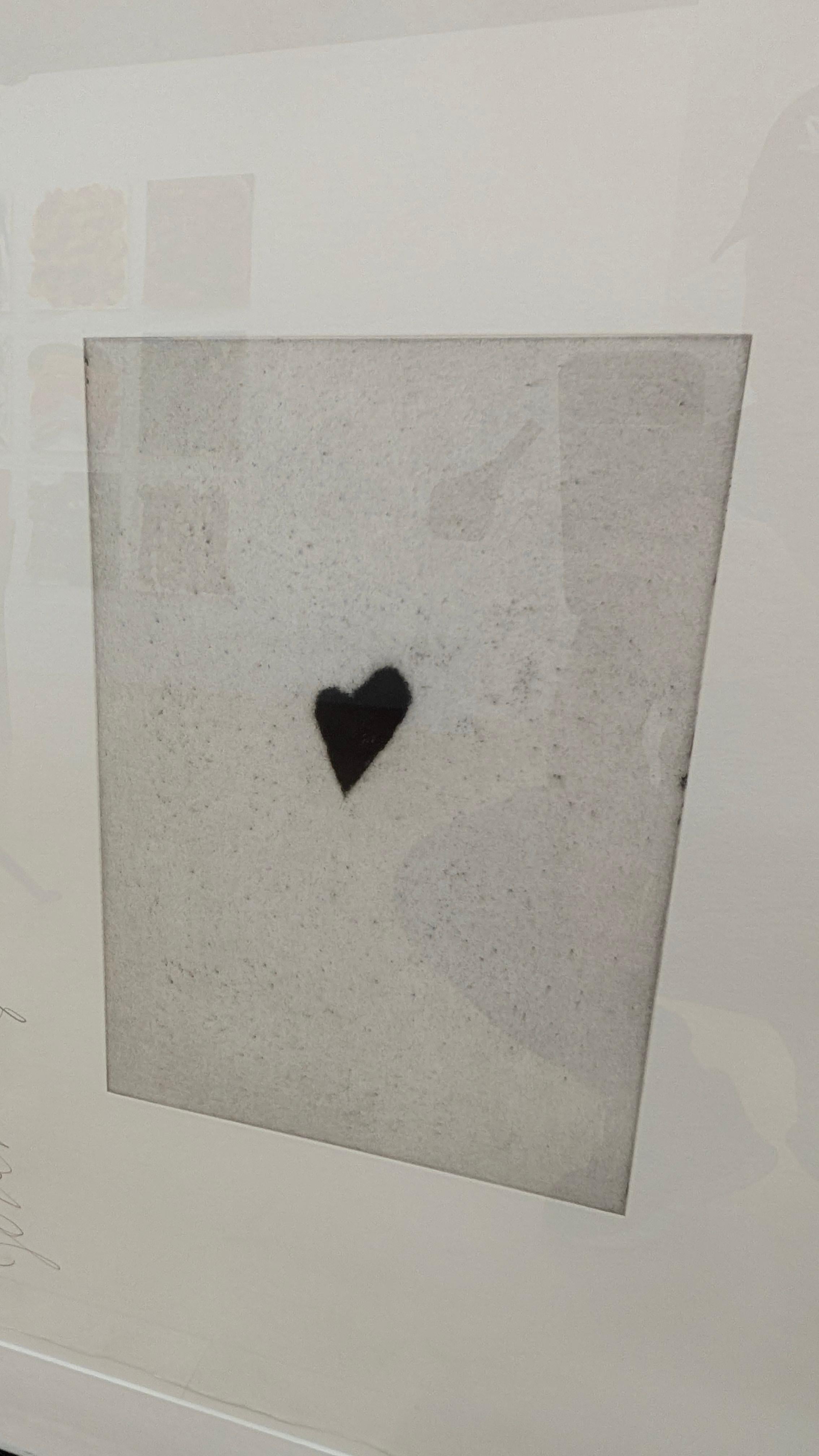 Spielkarten (Ace of Hearts) (Zeitgenössisch), Print, von Donald Sultan