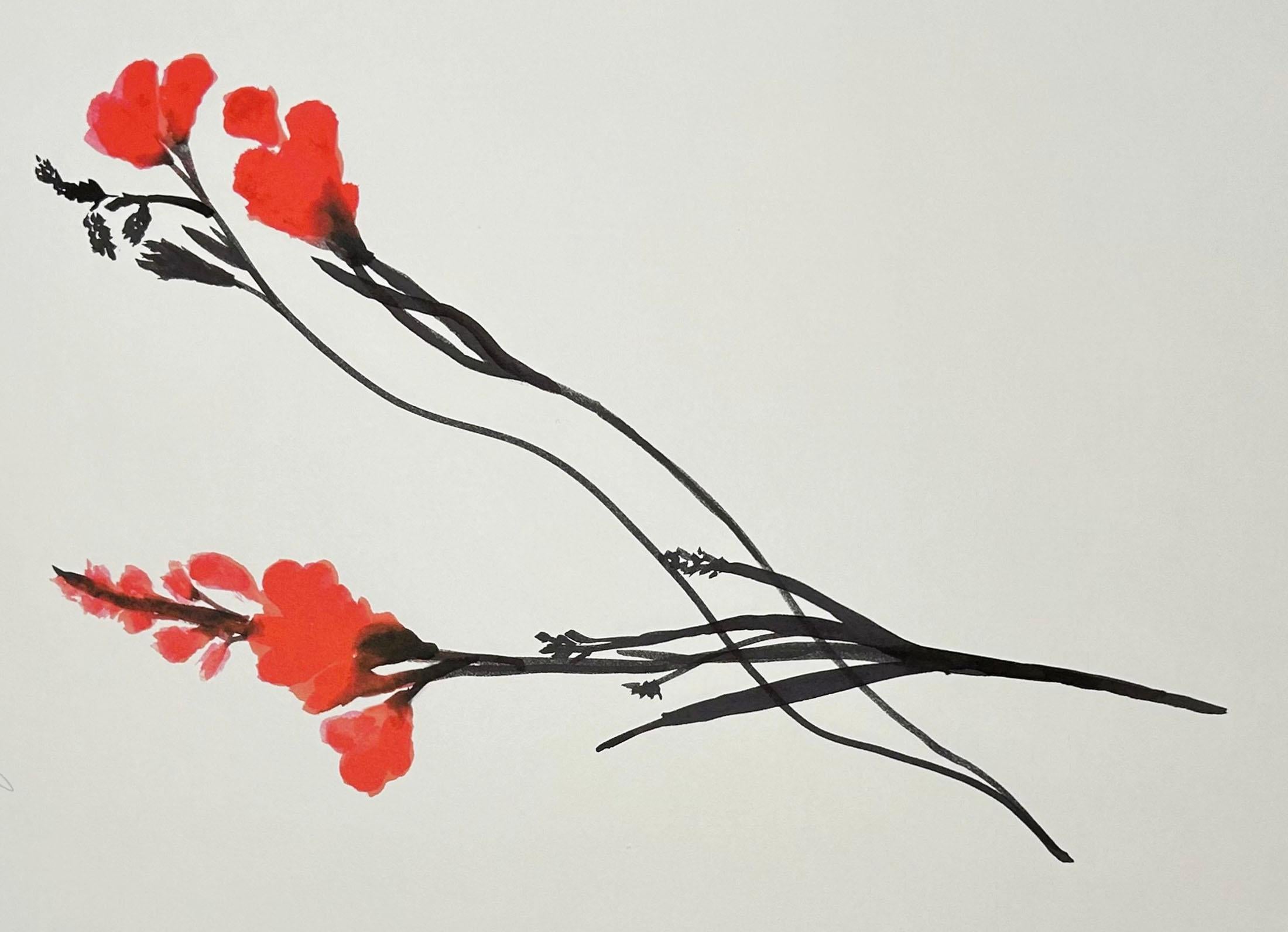 Print Donald Sultan - Red Freesia, June 13, 2024