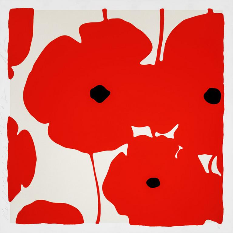 Red Poppies - Print by Donald Sultan