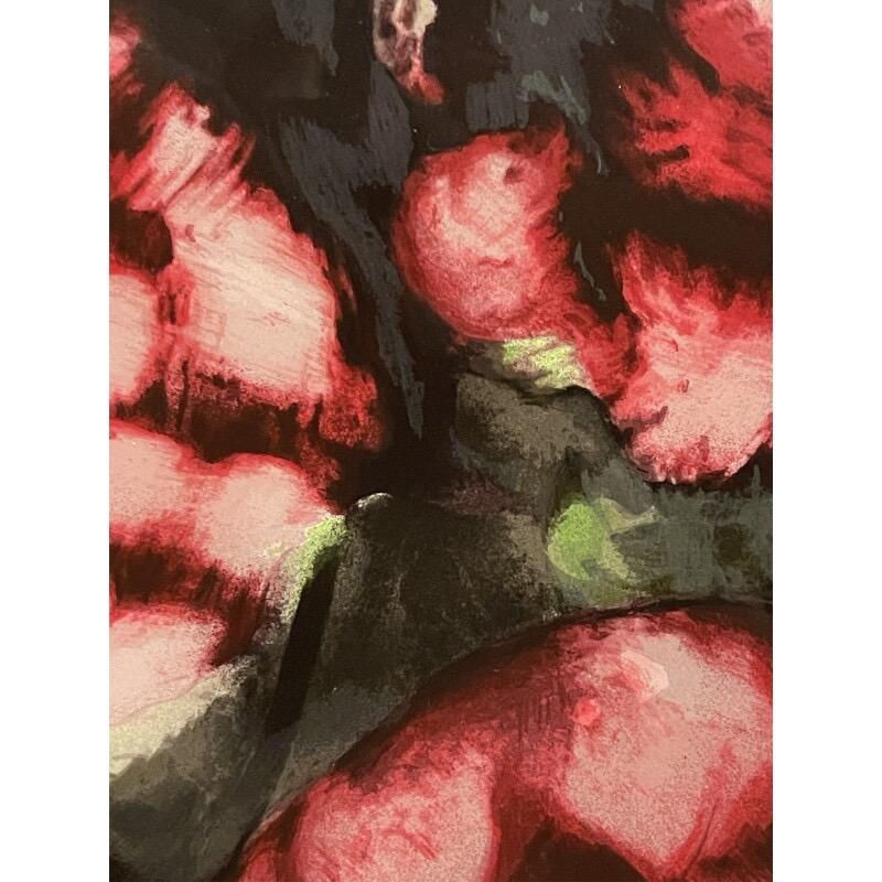 Rote Rosen aus Obst und Blumen III (Beige), Still-Life Print, von Donald Sultan