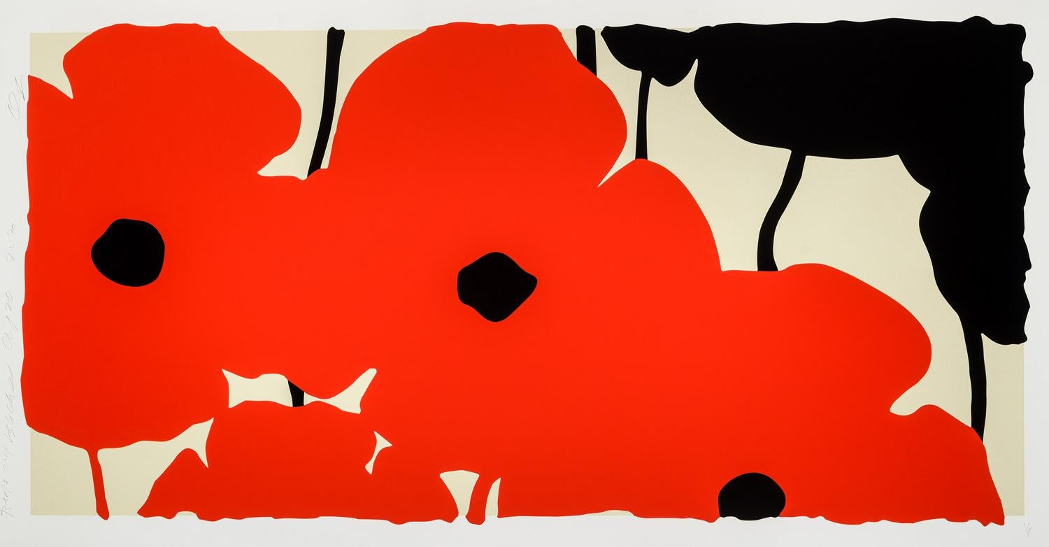 Landscape Print de Donald Sultan - Rojos y Negros 20 de agosto de 2020