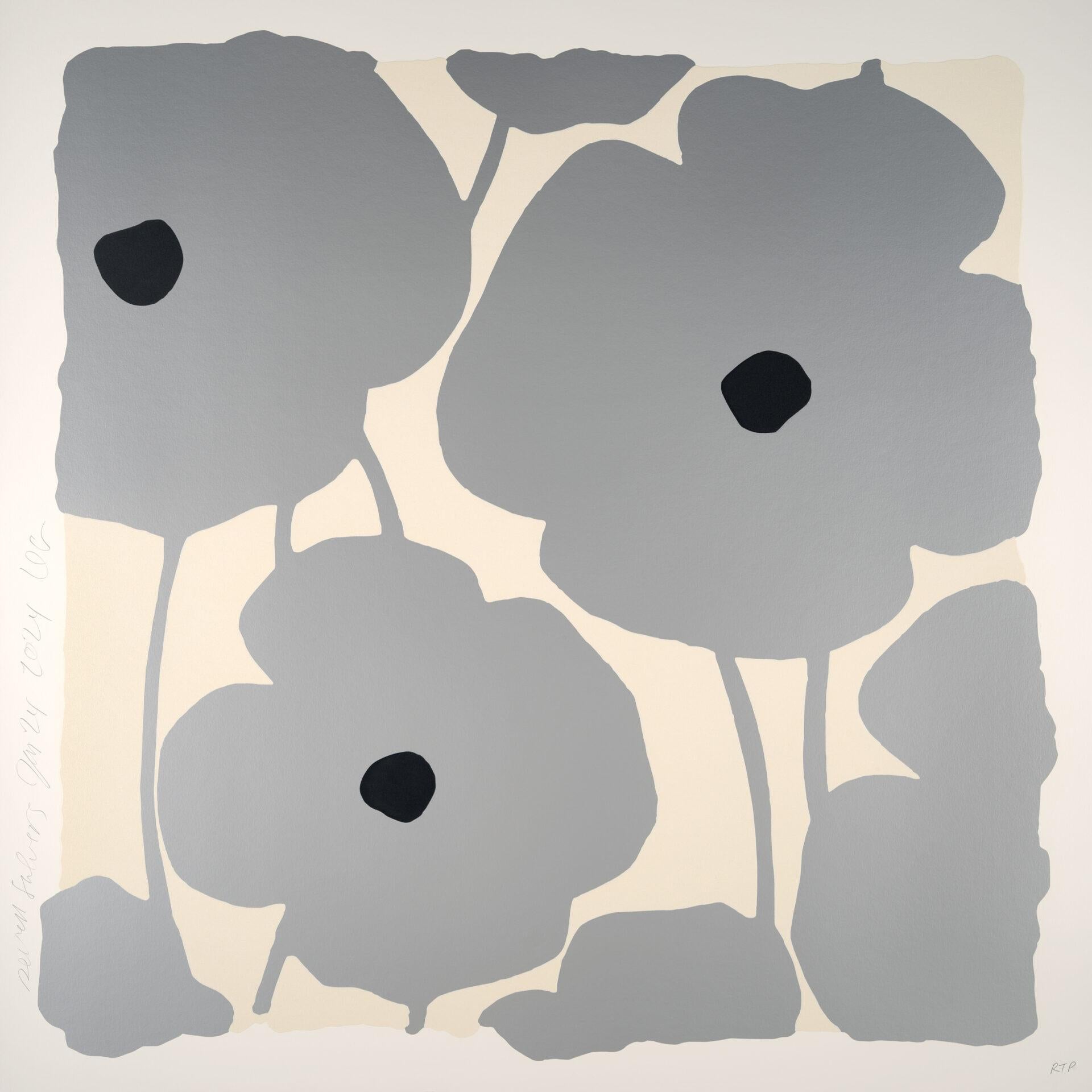 Donald Sultan Still-Life Print - Seven Silvers