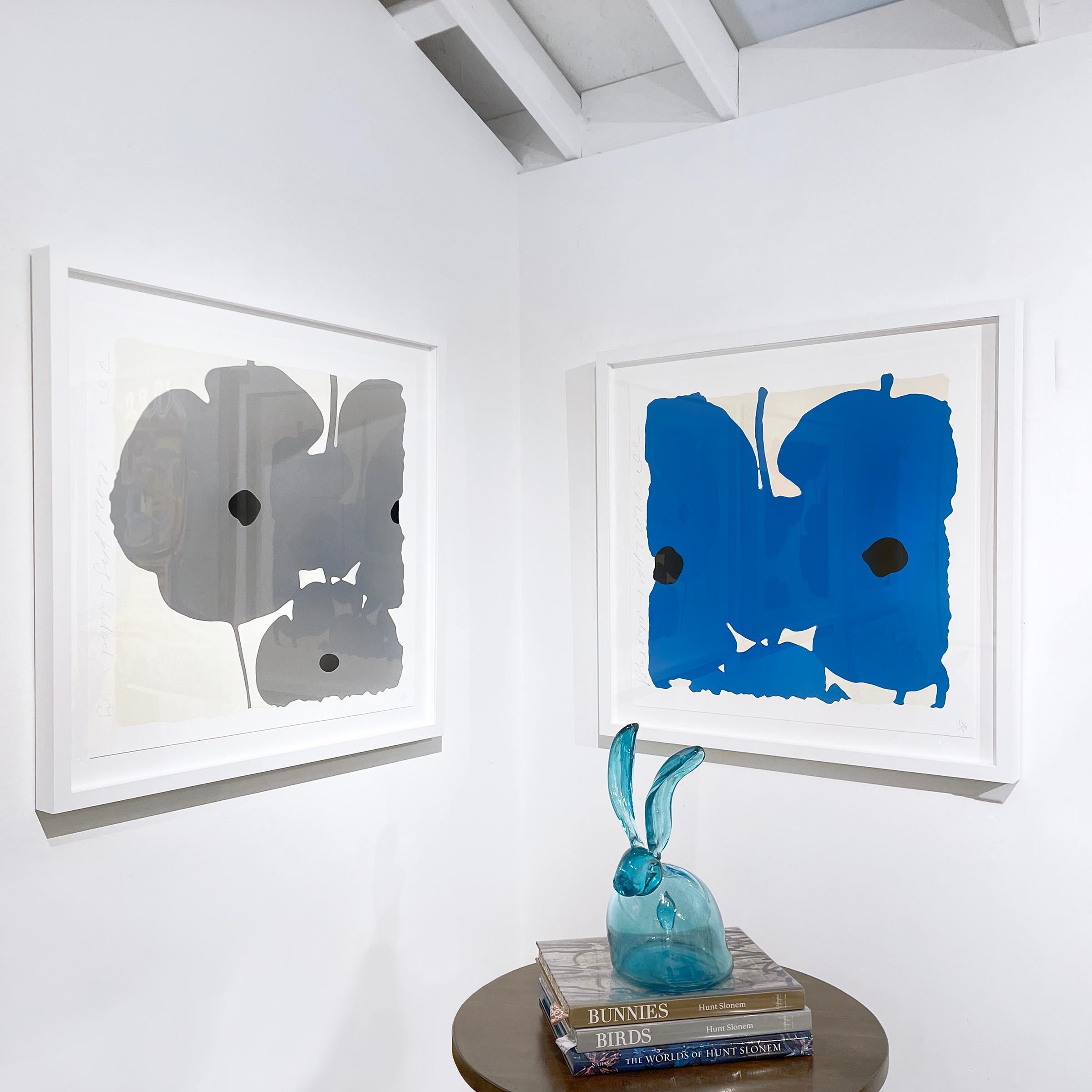 Silver Poppies, Sept. 7, 2022 - Contemporary Print by Donald Sultan
