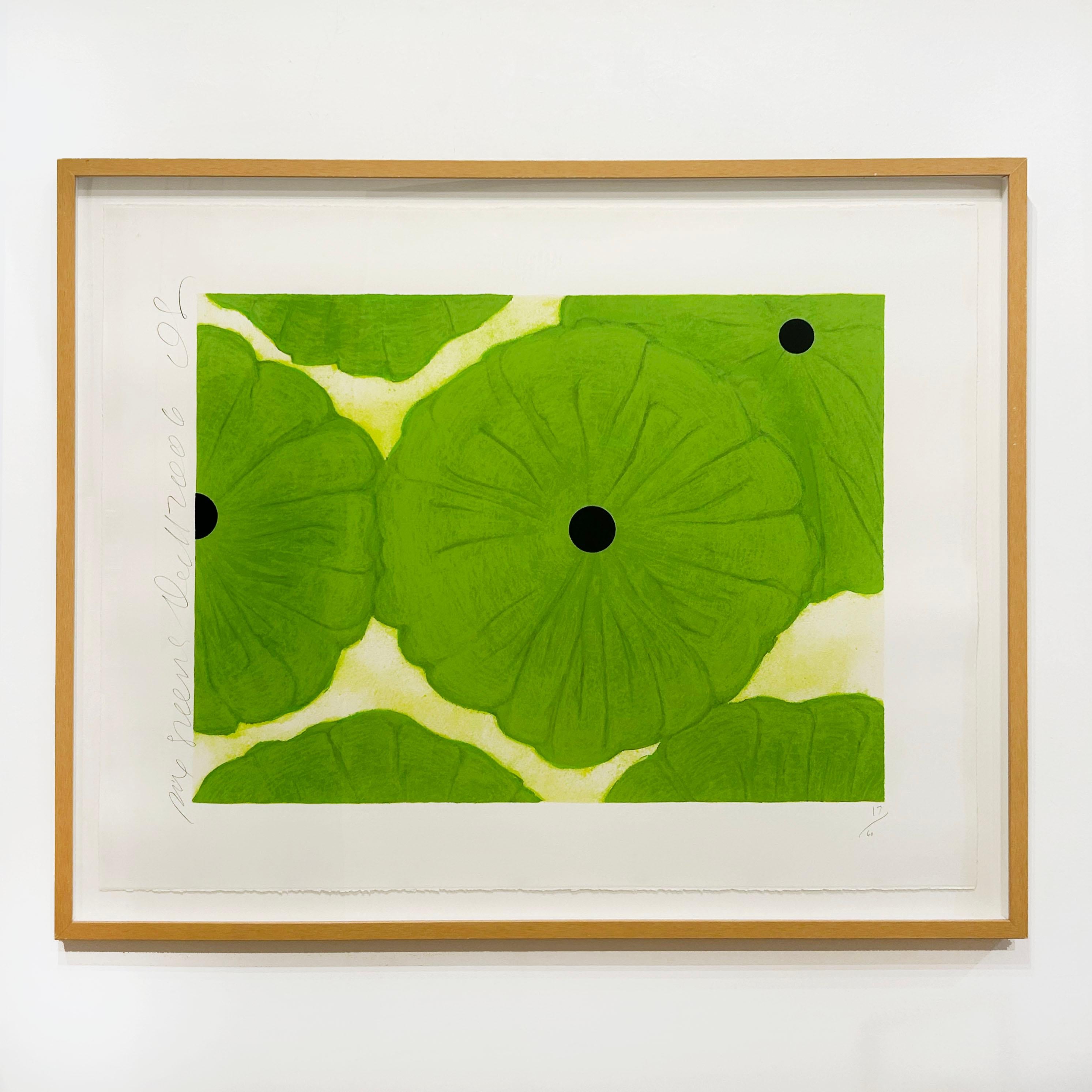 Six Greens - Contemporary Print by Donald Sultan