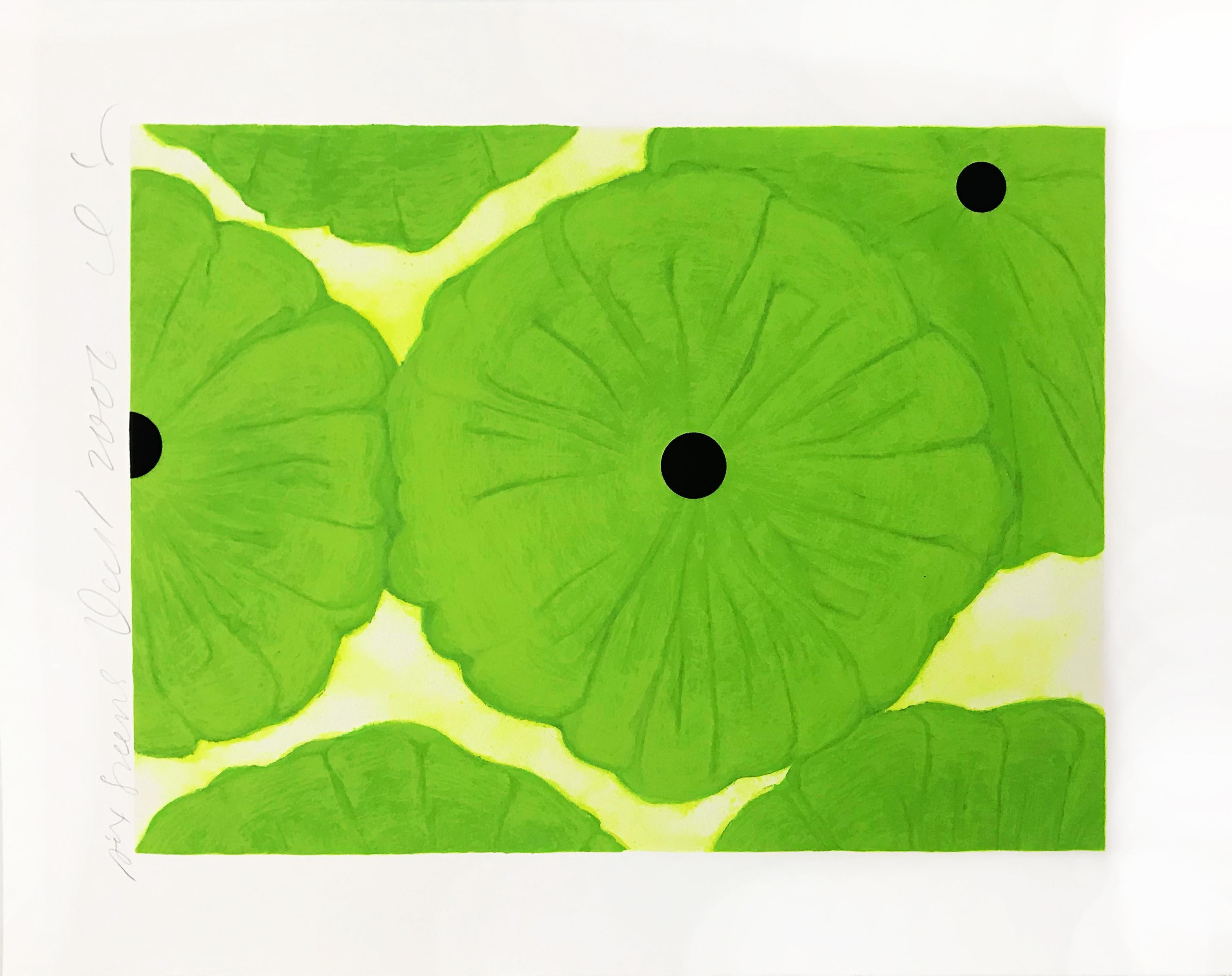 Six Greens - Print by Donald Sultan