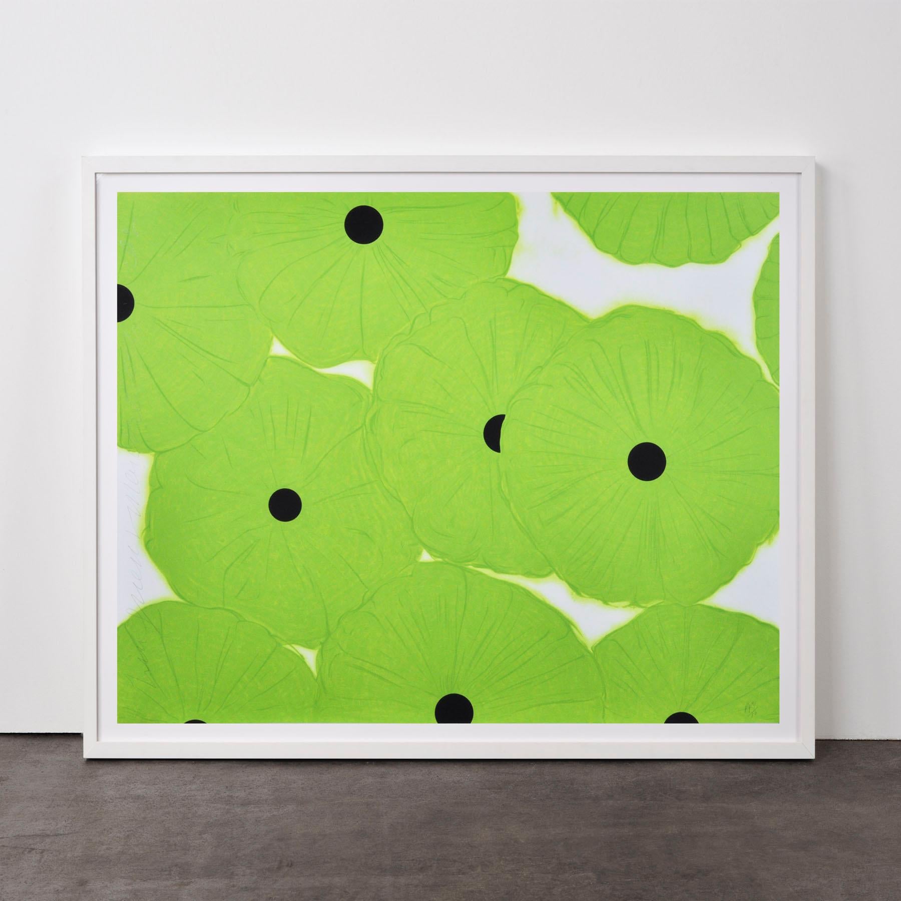 Ten Greens - Contemporary, 21st Century, Silkscreen, Limited Edition, Green - Print by Donald Sultan