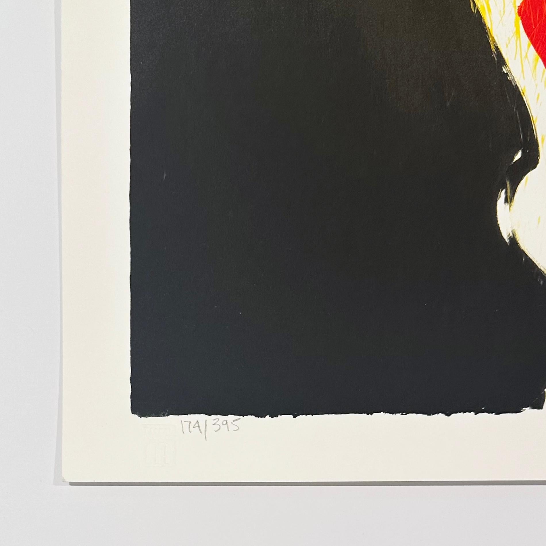 Viusal Poetics - Black Still-Life Print by Donald Sultan