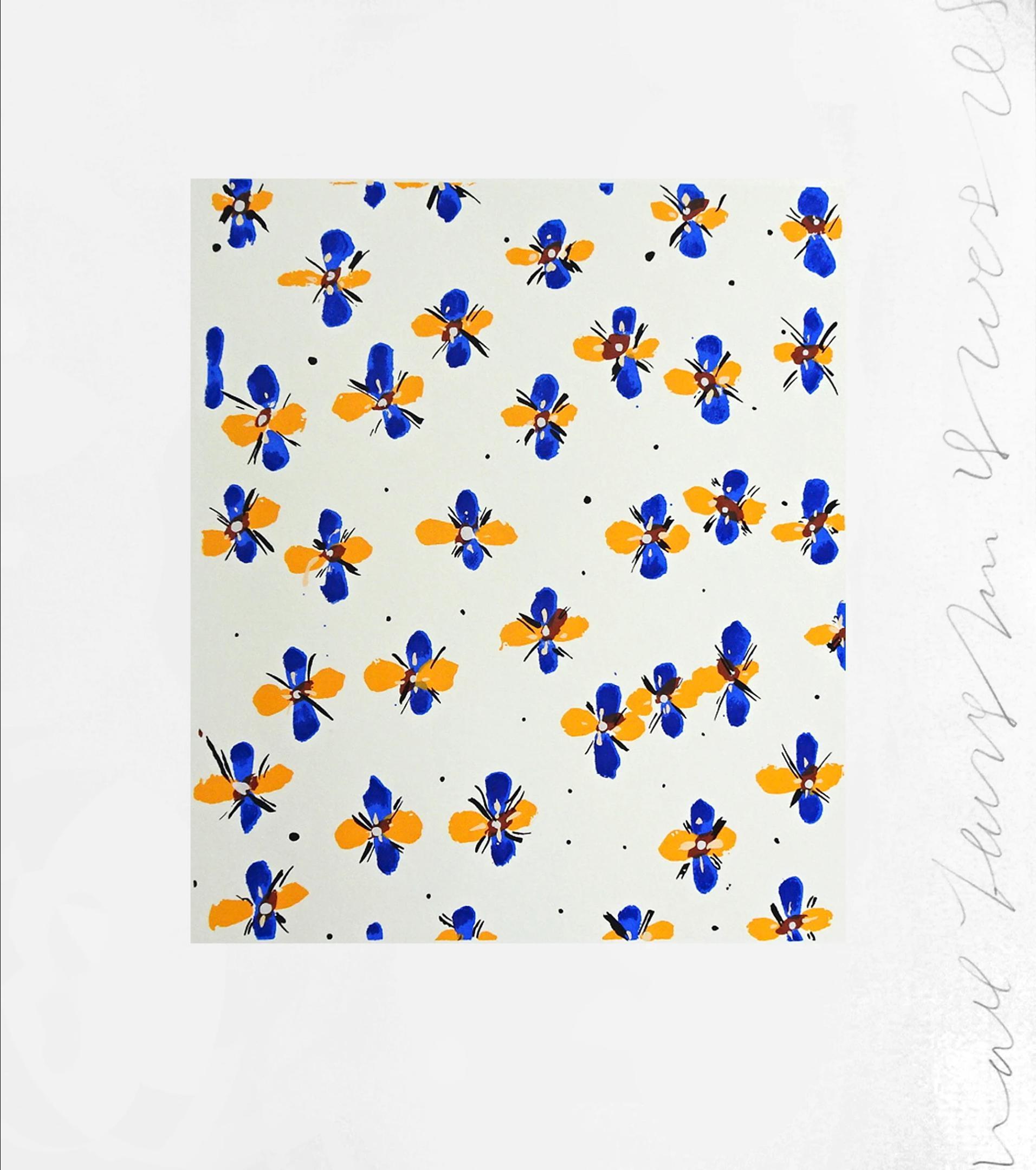 Mauerblümchen 23 – Print von Donald Sultan