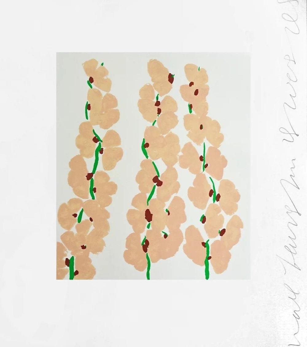 Alhelí 3 - Still-Life Print Beige de Donald Sultan