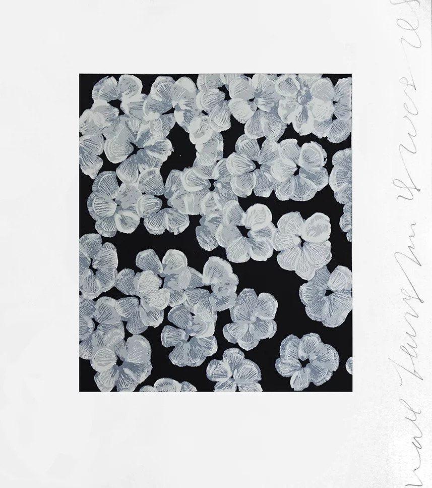 Wallflower 8 - Gray Still-Life Print by Donald Sultan