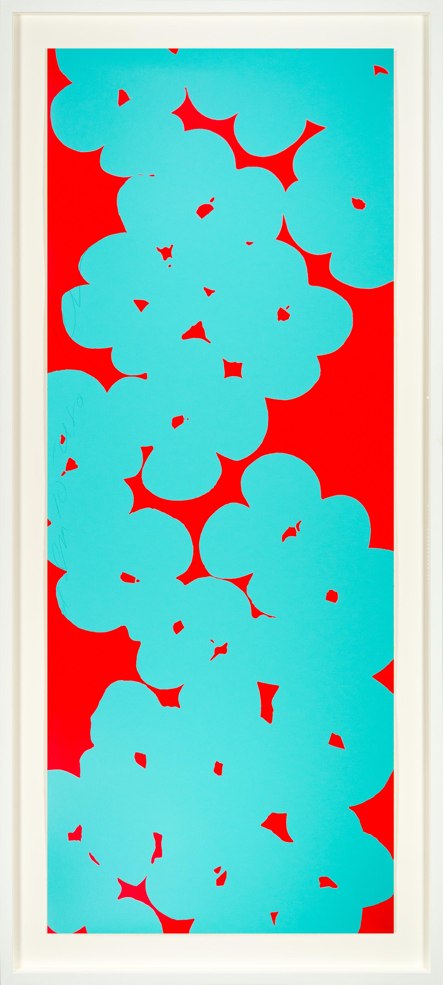 Donald Sultan Abstract Print - Wallflowers 2018
