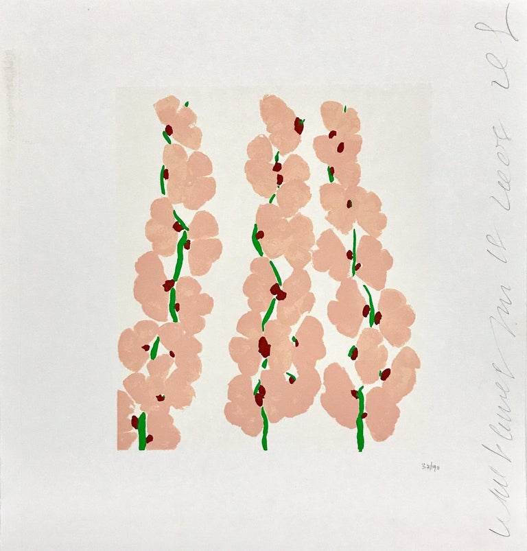Donald Sultan Wallflowers I For Sale at 1stdibs