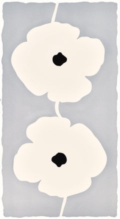 White Double Poppies