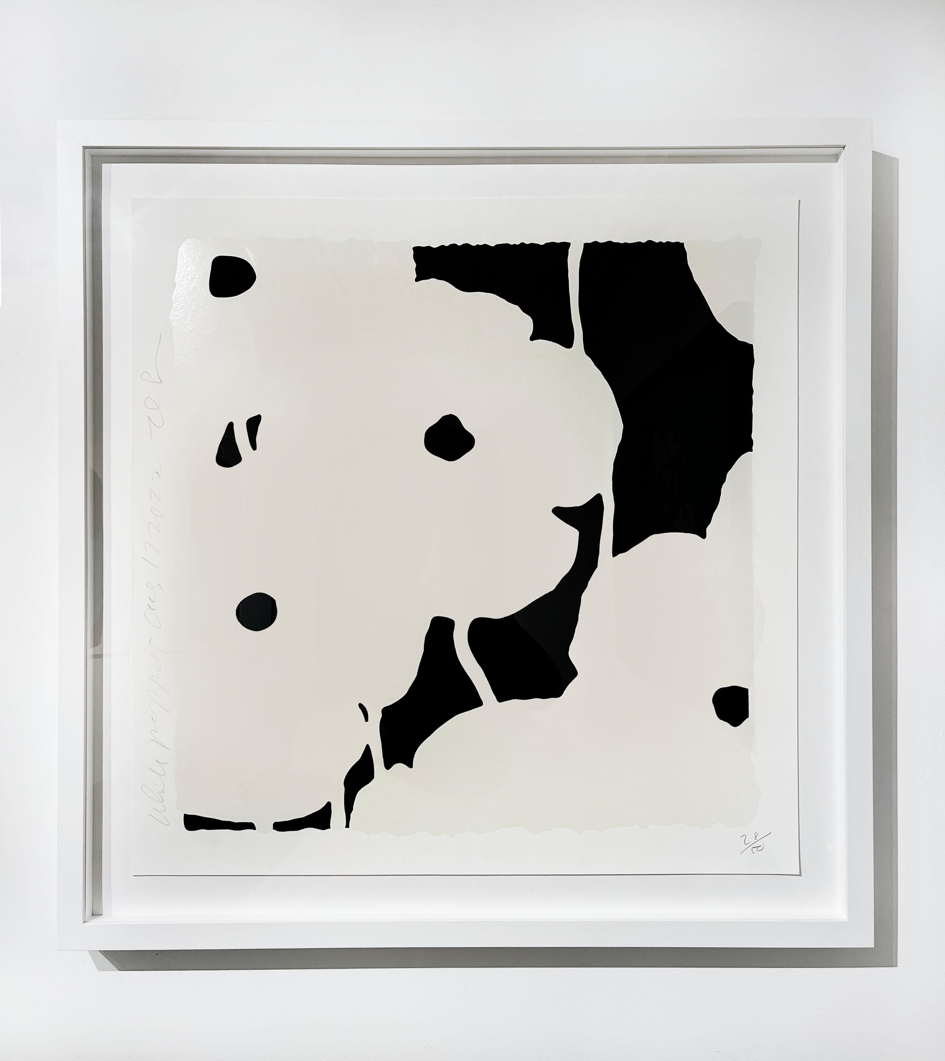 White Poppies, Aug. 17, 2022 - Contemporary Print by Donald Sultan