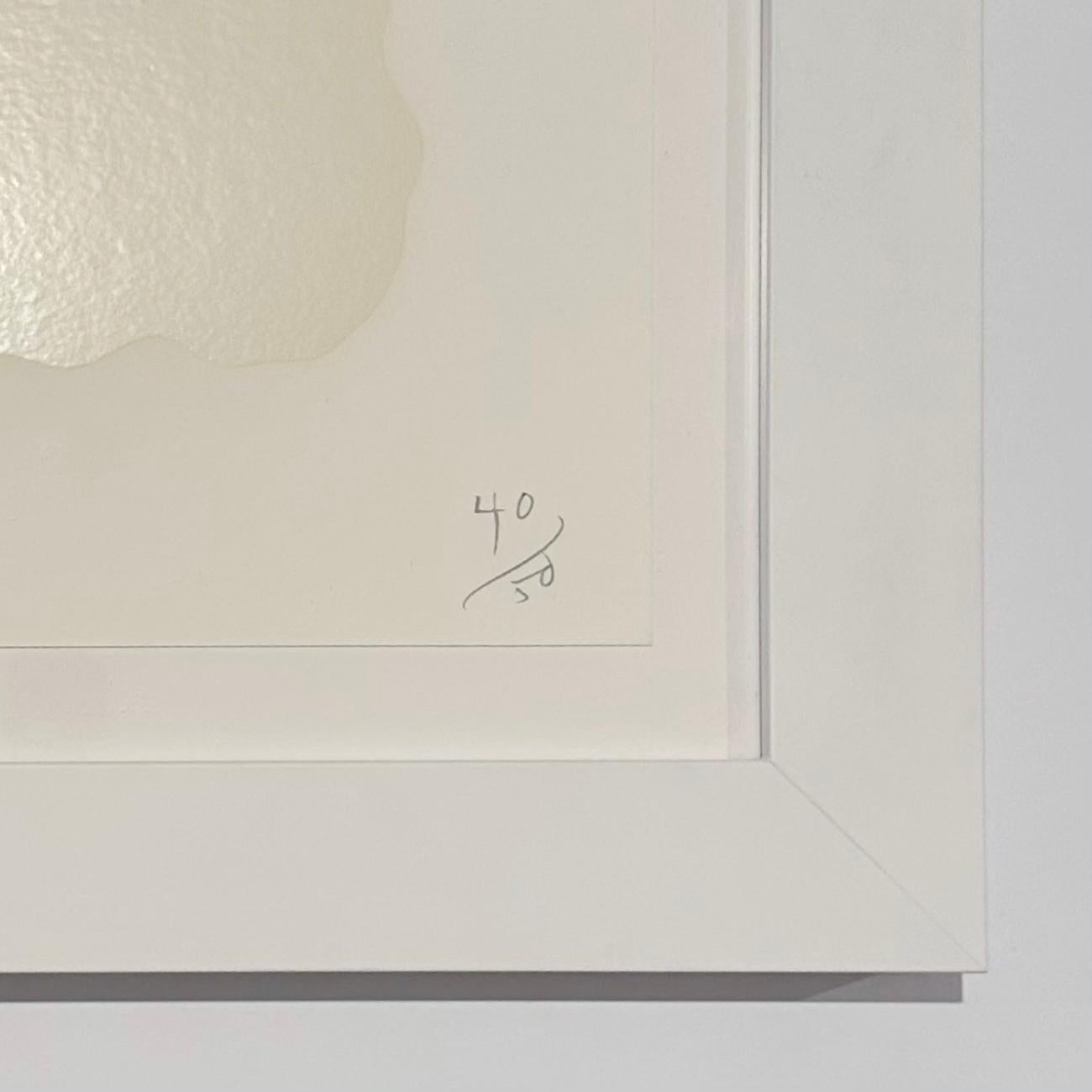 Amapolas blancas, 17 de agosto de 2022 - Still-Life Print Blanco de Donald Sultan