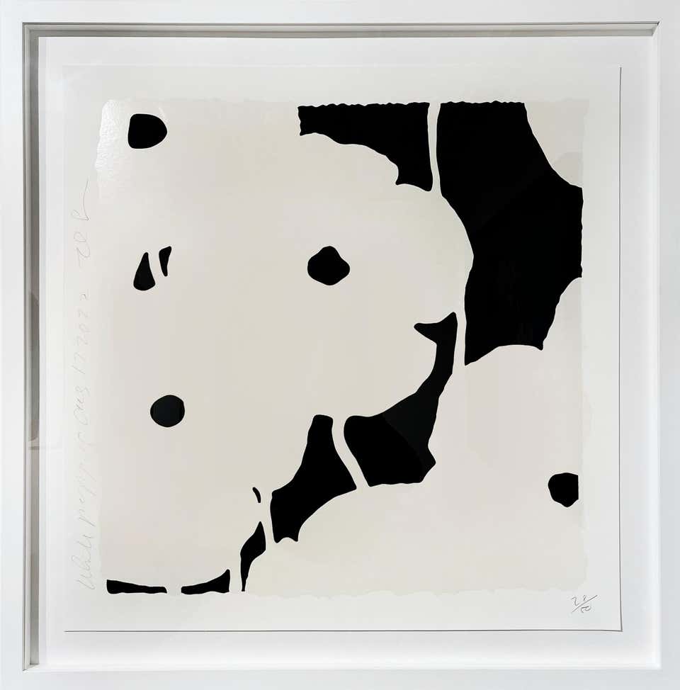 Donald Sultan "White Poppies, Aug. 17, 2022" Floral Print