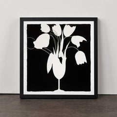 White Tulips and Vase, Feb 25 - Contemporary, 21st Century, Silkscreen, Tulips