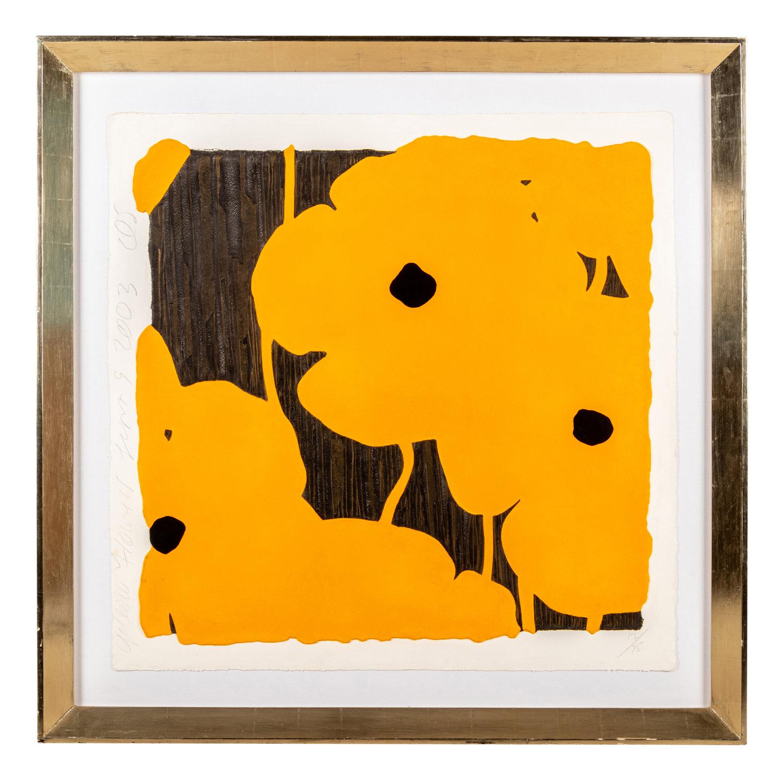 Yellow Flowers - Print by Donald Sultan